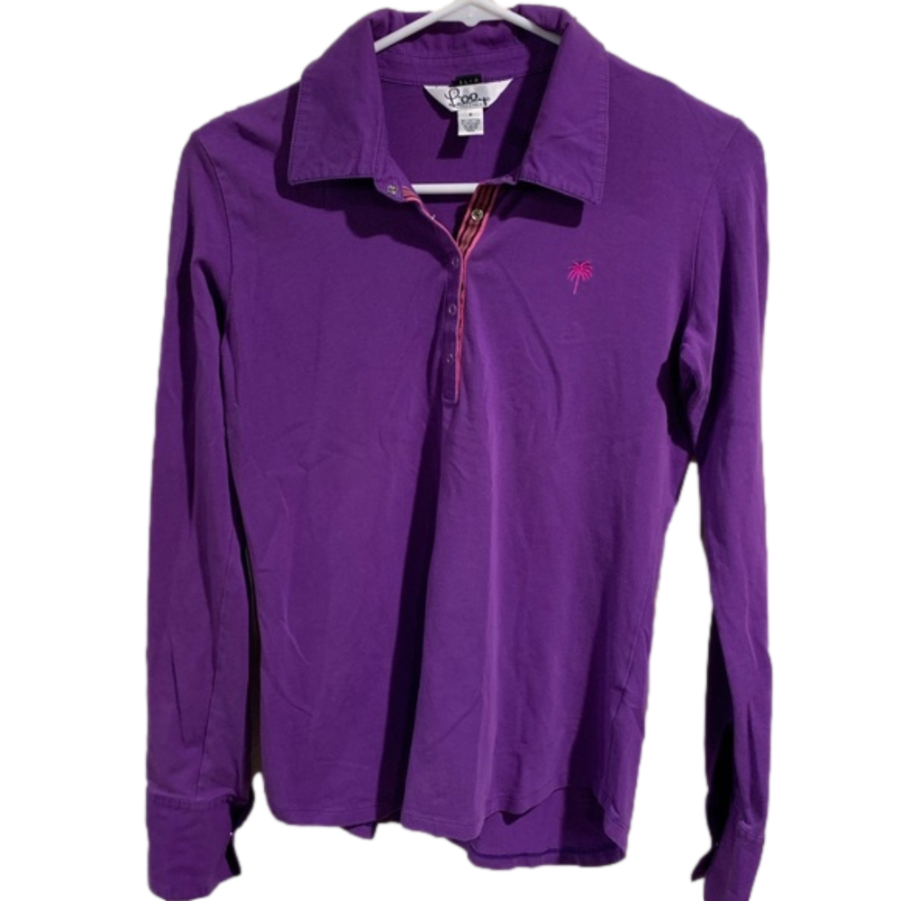 Lilly Pulitzer Purple Popover Top Size Small